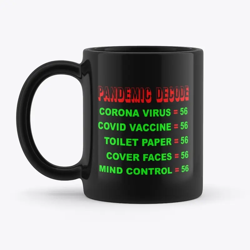 MrGematria Pandemic Decode Black Mug